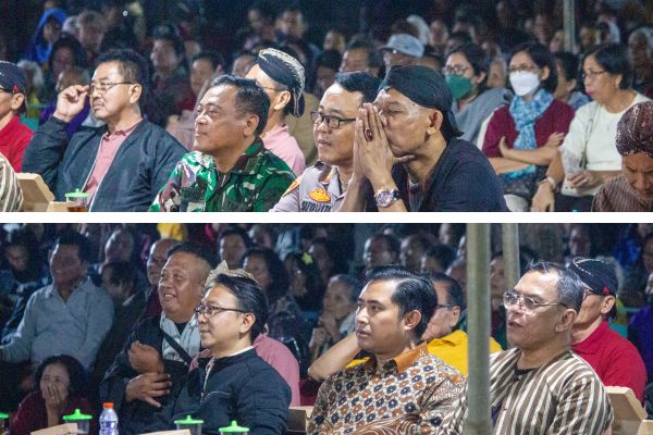 Para tamu undangan pagelaran wayang wahyu