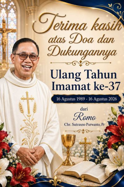 Ulang Tahun Imamat ke-37 Romo Sutrasno